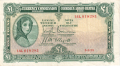 Ireland, Republic Of 1 1 Pound, Prefix 95K, 4.2.1939